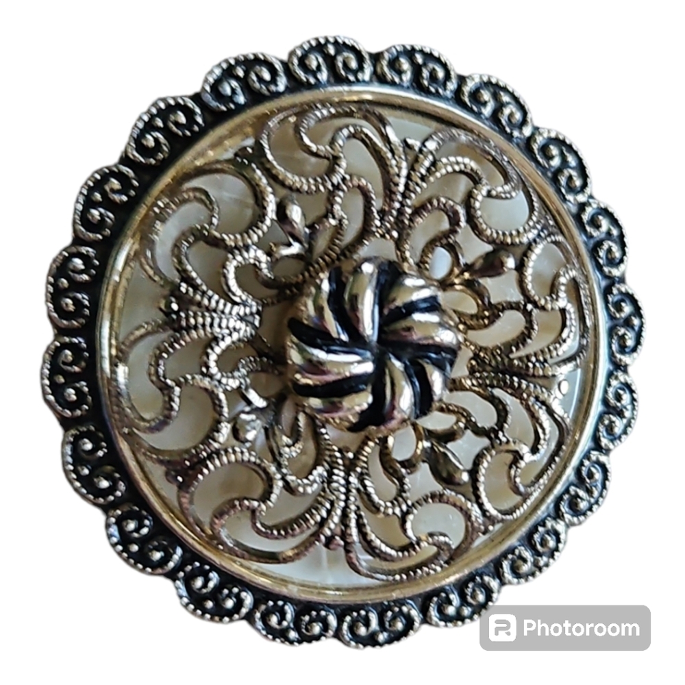 1950's W Germany Filigree Scarf Clip